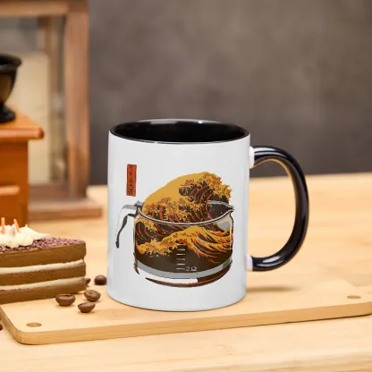 Tokyo-TigerThe Great Wave Of Coffee Japanese Classic Mug
