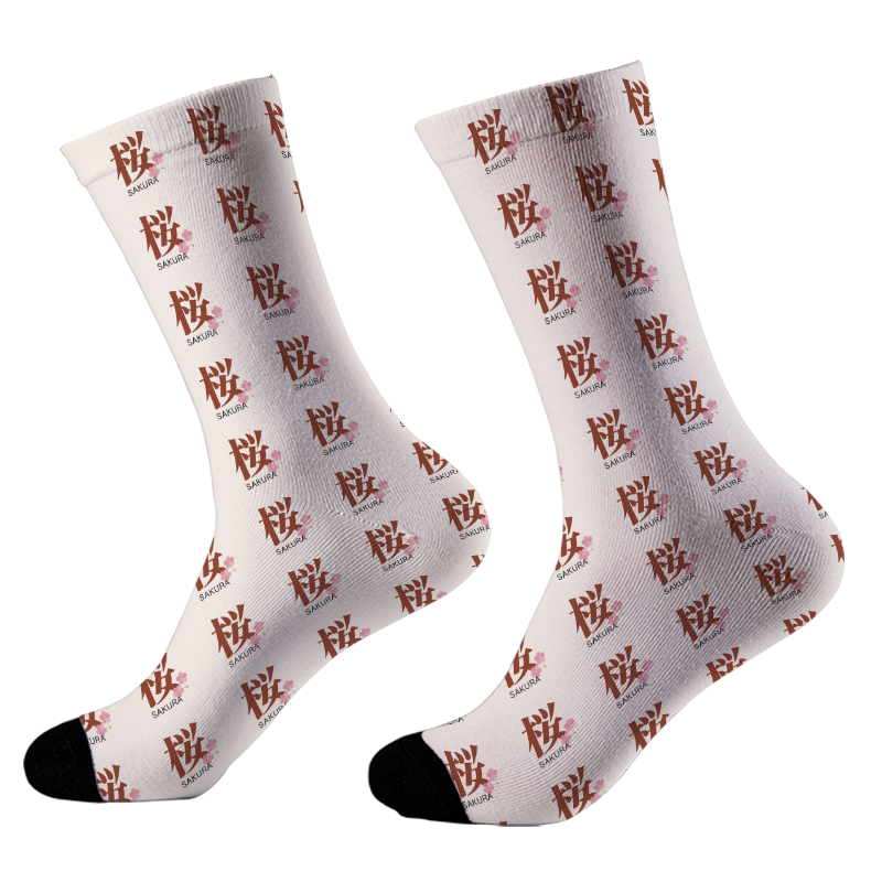 Tokyo-Tiger Japanese Sakura Kanji Socks