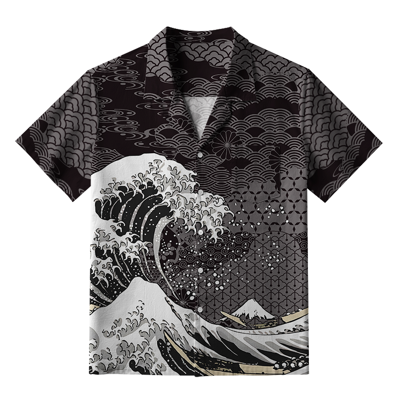 Tokyo-Tiger Great Wave Off Fuji Aloha Hawaiian Shirt
