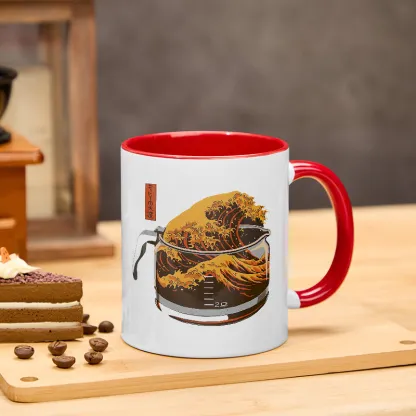 Tokyo-TigerThe Great Wave Of Coffee Japanese Classic Mug
