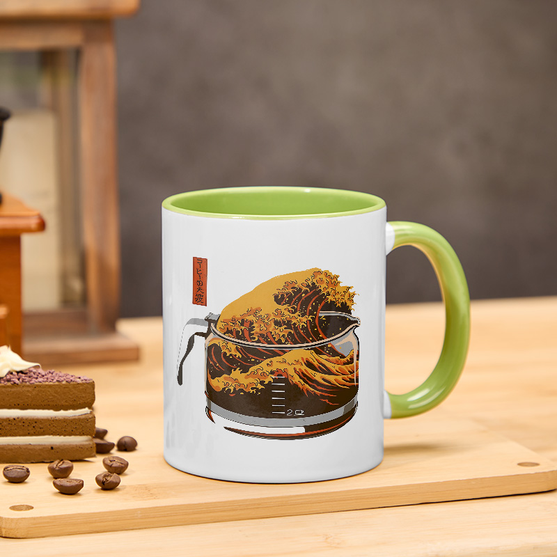 Tokyo-TigerThe Great Wave Of Coffee Japanese Classic Mug