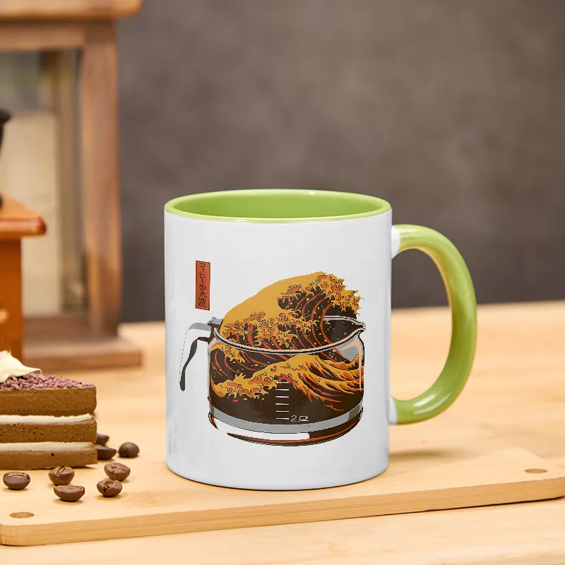 Tokyo-TigerThe Great Wave Of Coffee Japanese Classic Mug