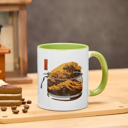 Tokyo-TigerThe Great Wave Of Coffee Japanese Classic Mug