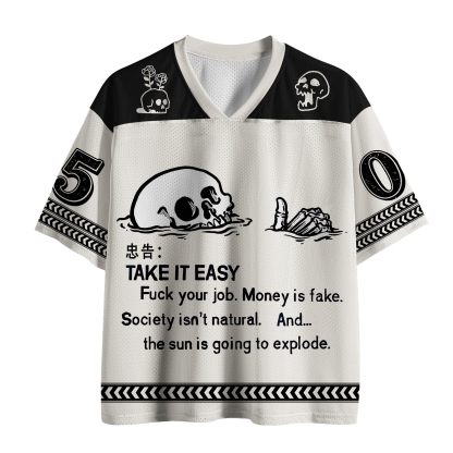 Tokyo-Tiger Skeleton Ridicule Mesh Jersey