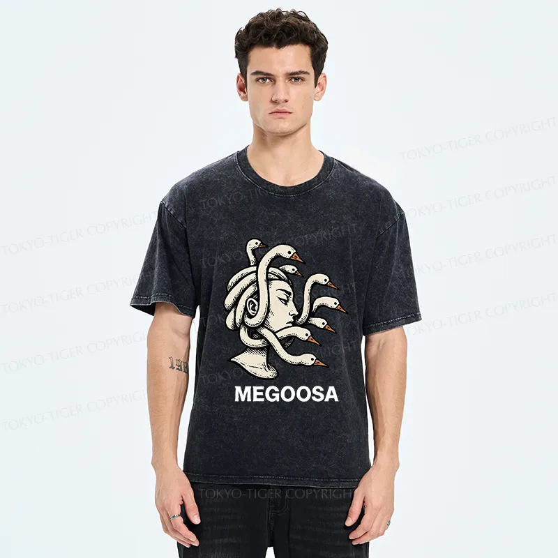 Tokyo-Tiger Legendary Goose Washed T-Shirt