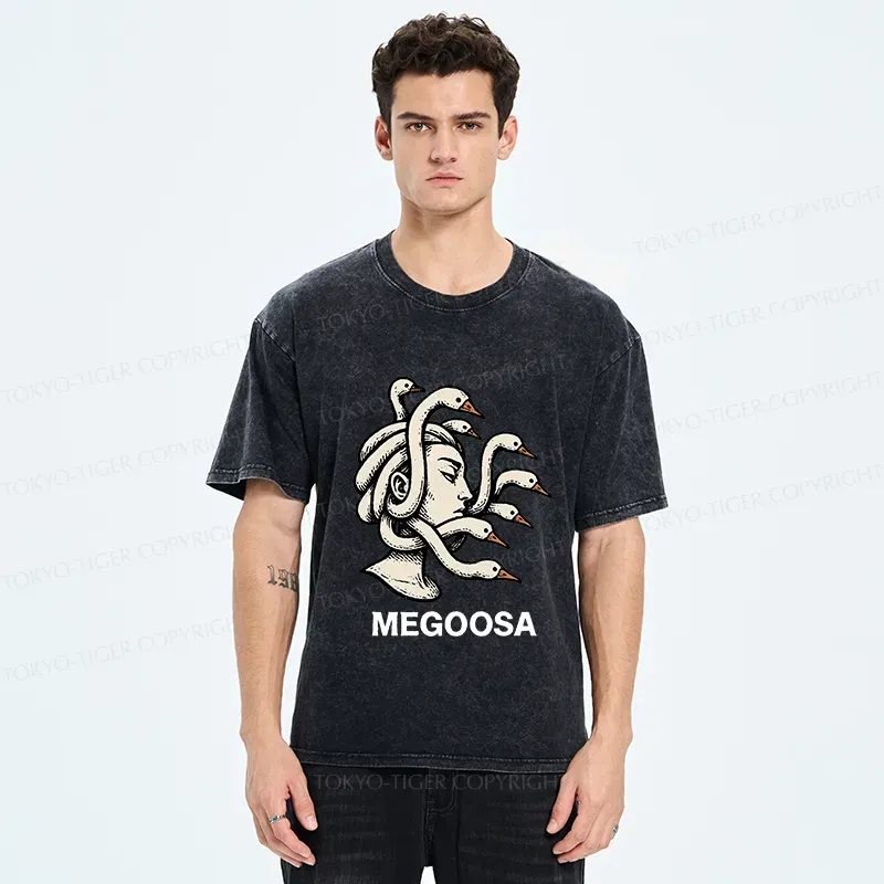Tokyo-Tiger Legendary Goose Washed T-Shirt