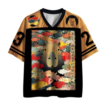 Tokyo-Tiger The Popular Capybara Mesh Jersey