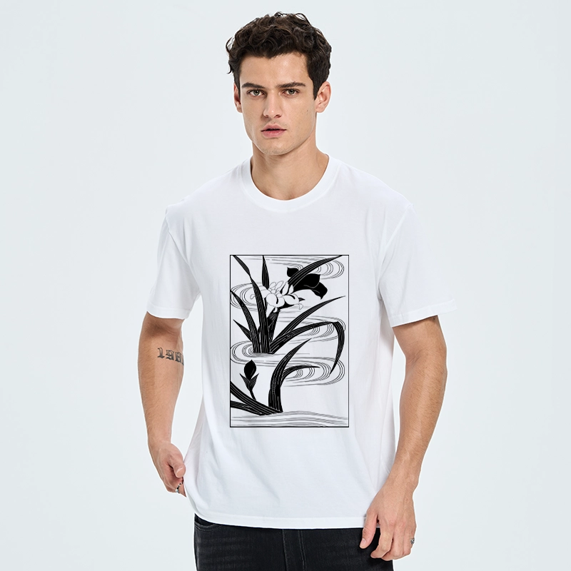 Tokyo-Tiger Japanese Iris Woodblock Art Classic T-Shirt