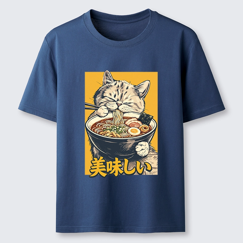 Tokyo-Tiger Cat Eat Ramen Classic T-Shirt