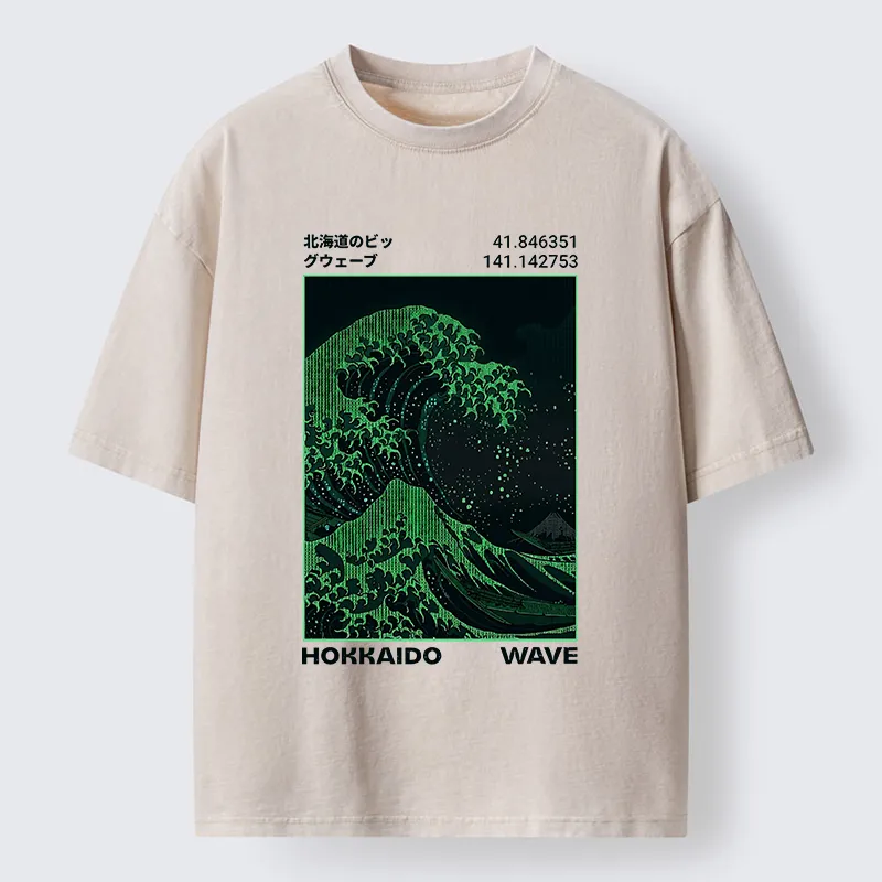 Tokyo‑Tiger The Great Code Wave Washed T‑Shirt Sale