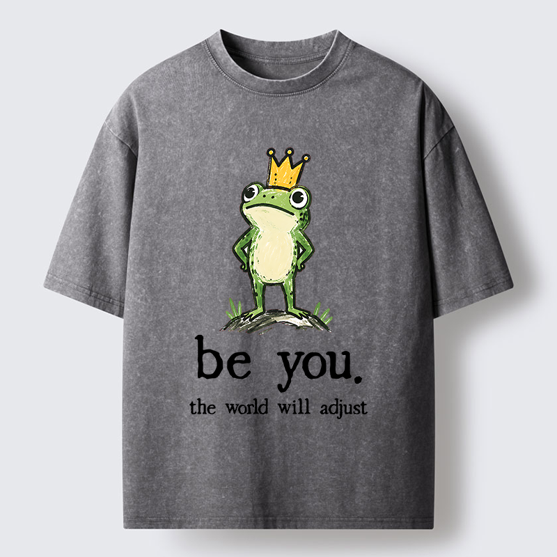 Tokyo-Tiger Confident Crown Frog Washed T-Shirt