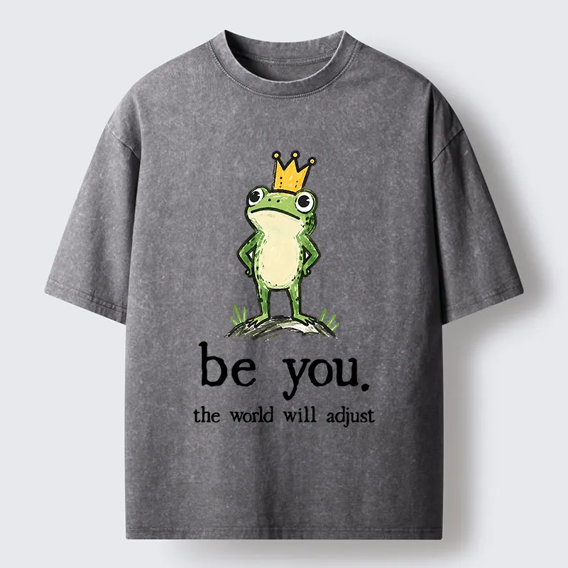 Tokyo-Tiger Confident Crown Frog Washed T-Shirt