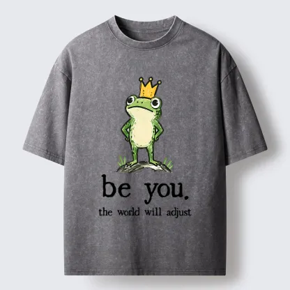 Tokyo-Tiger Confident Crown Frog Washed T-Shirt