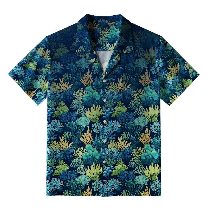 Tokyo-Tiger Underwater Coral Reef Aloha Hawaiian Shirt