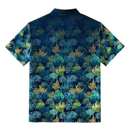 Tokyo-Tiger Underwater Coral Reef Aloha Hawaiian Shirt