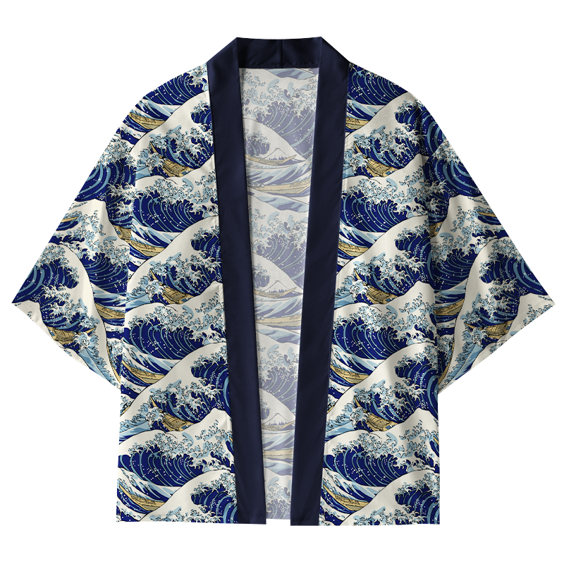 Tokyo-Tiger The Great Wave Kimono Cardigan