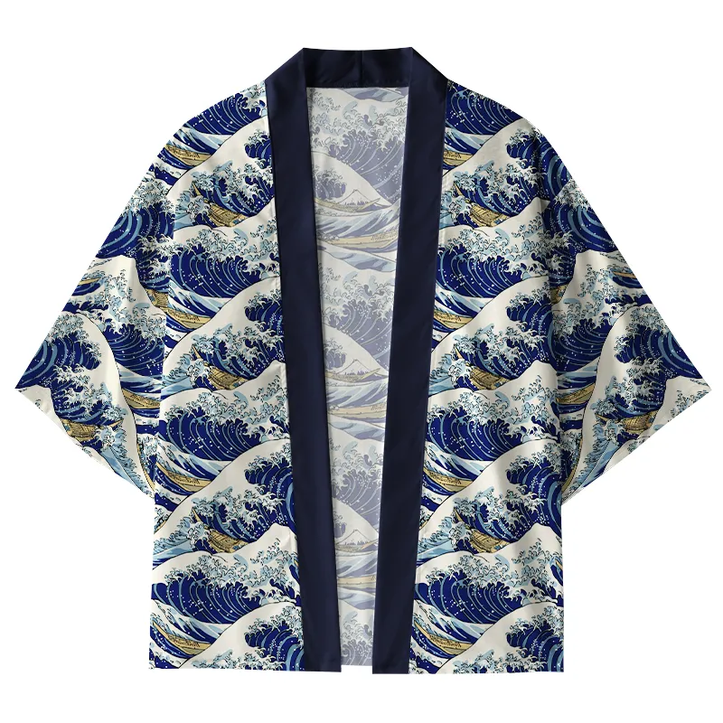 Tokyo-Tiger The Great Wave Kimono Cardigan