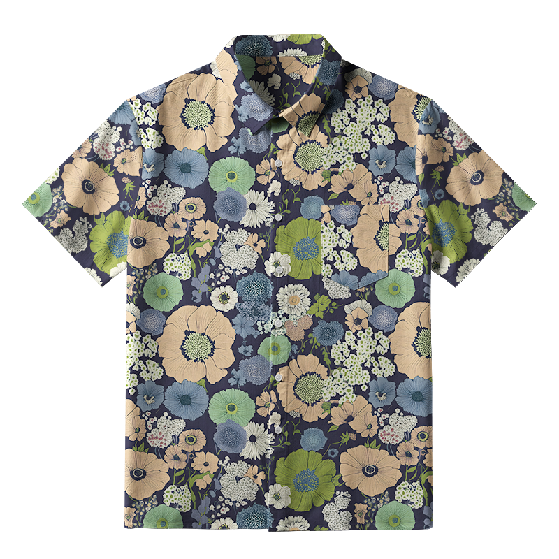 Tokyo-Tiger Blossom Burst Button-up Shirt