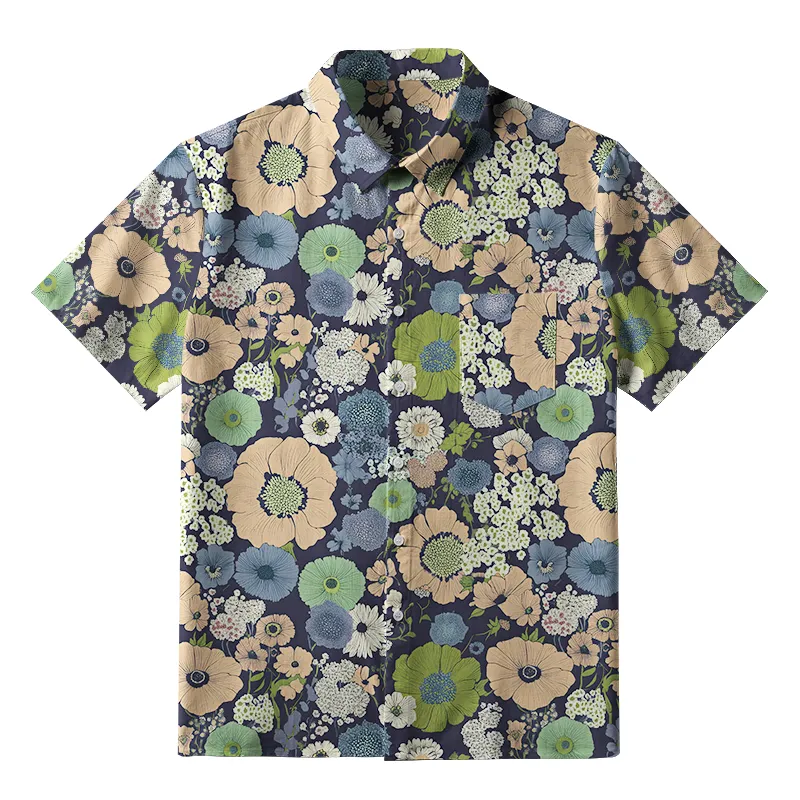 Tokyo-Tiger Blossom Burst Button-up Shirt