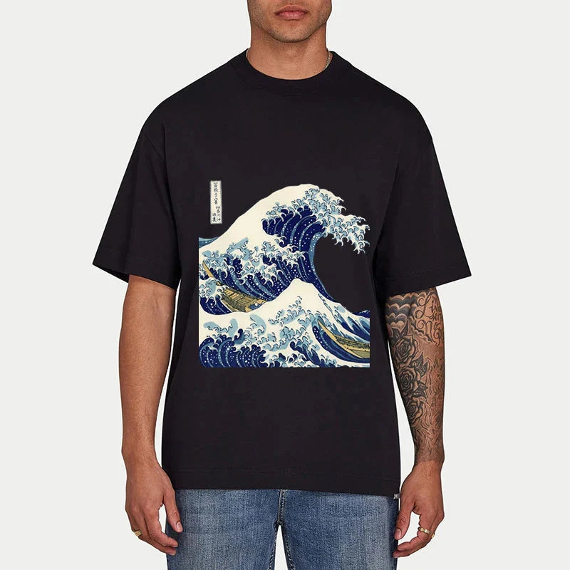 Tokyo-Tiger The Great Wave KanaGawa Classic T-Shirt Sale