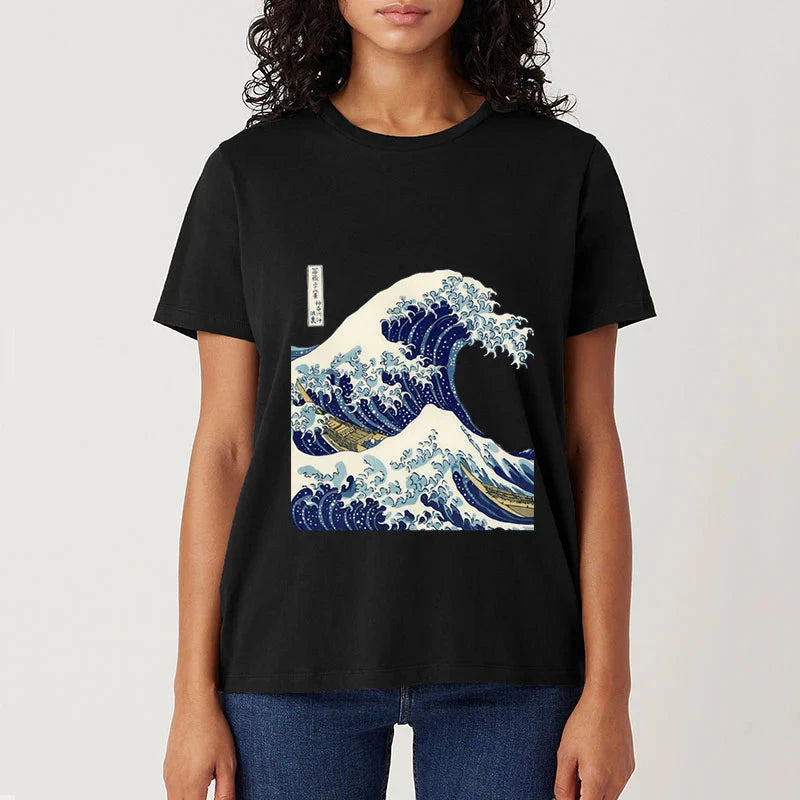 Tokyo-Tiger The Great Wave KanaGawa Classic T-Shirt Sale