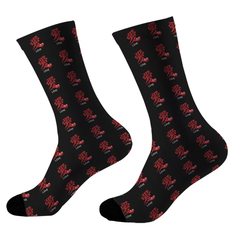 Tokyo-Tiger Japanese Love Kanji Socks Sale