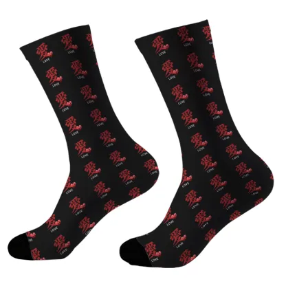 Tokyo-Tiger Japanese Love Kanji Socks