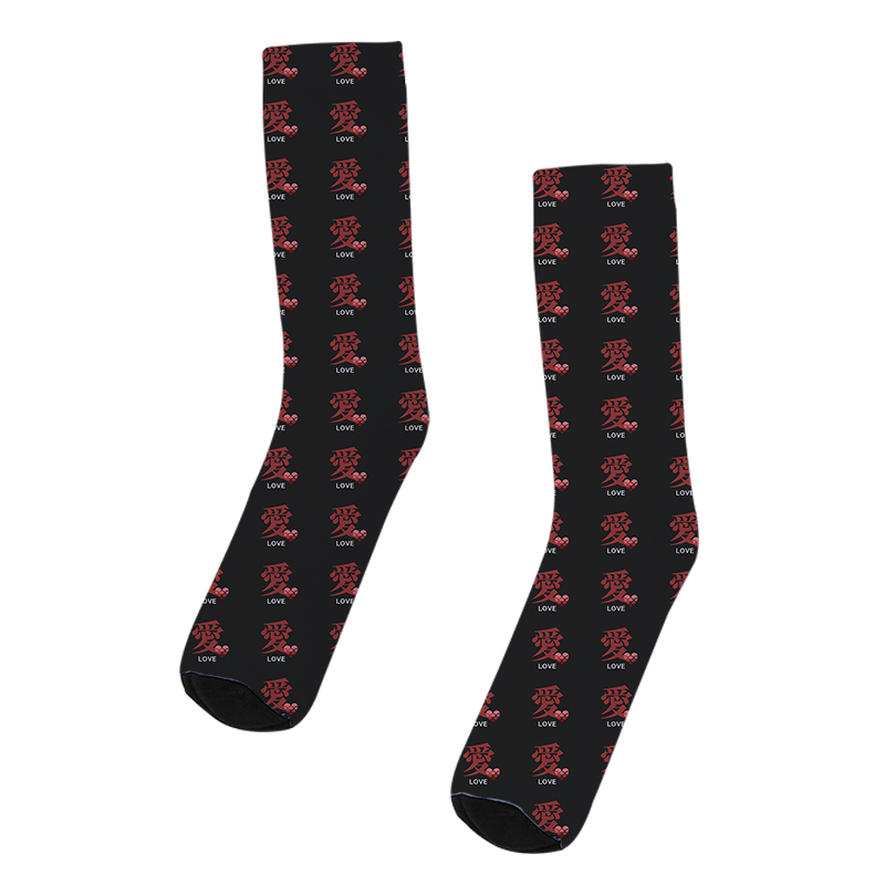 Tokyo-Tiger Japanese Love Kanji Socks