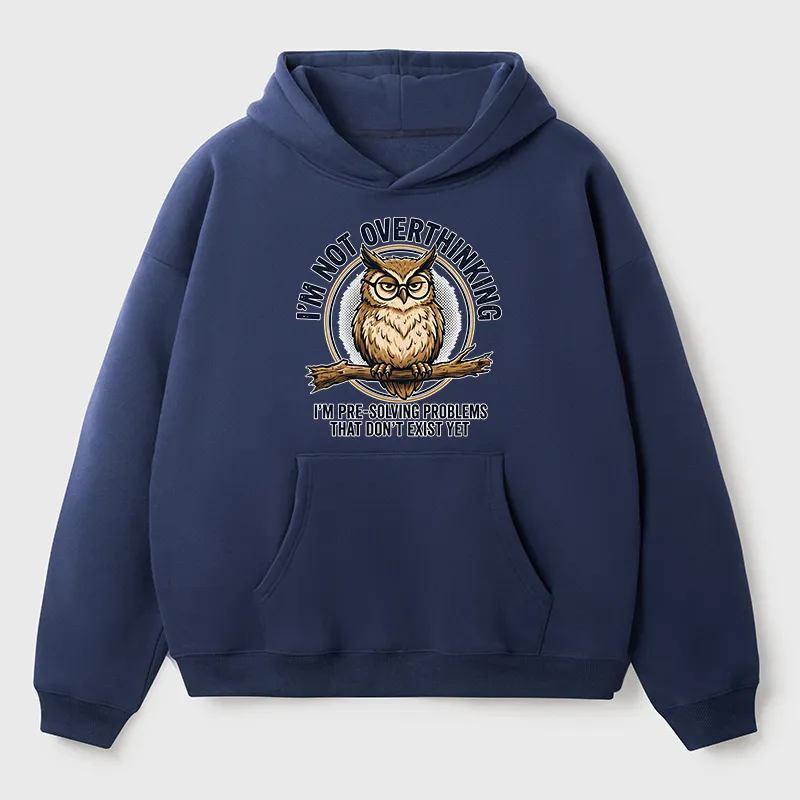 Tokyo-Tiger Overthink Master Owl Adult Fleece Hoodie