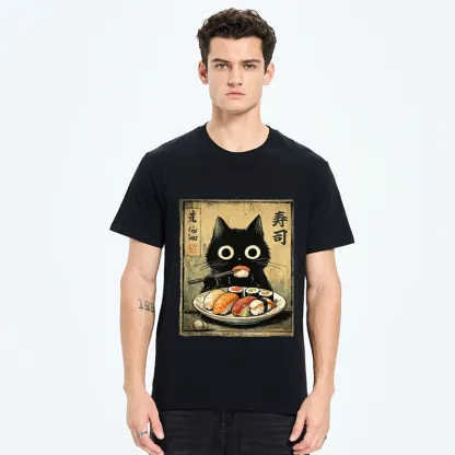 Tokyo-Tiger Vintage Japanese Sushi Cat Classic T-Shirt