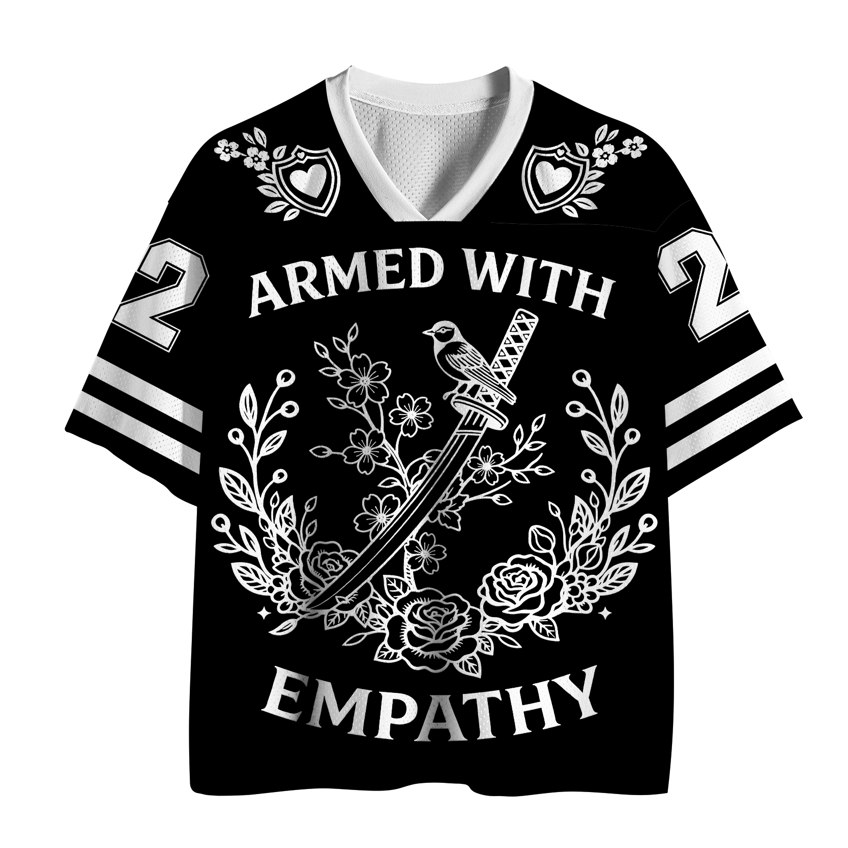 Tokyo-Tiger Katana&Bloom Aesthetic Mesh Jersey