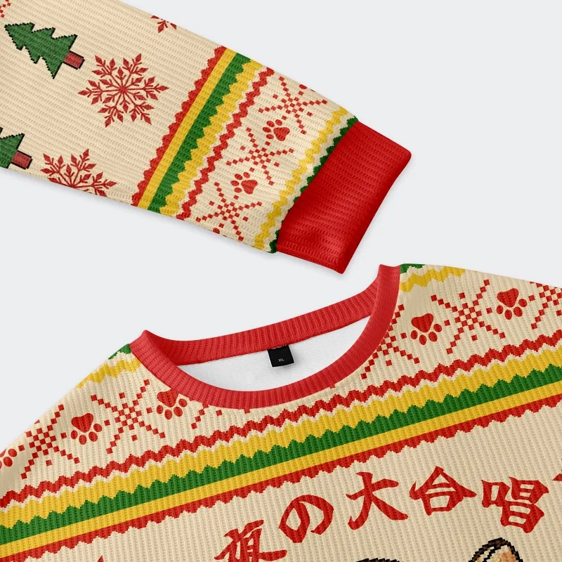 Tokyo-Tiger Christmas Cantata Christmas Ugly Sweatshirt