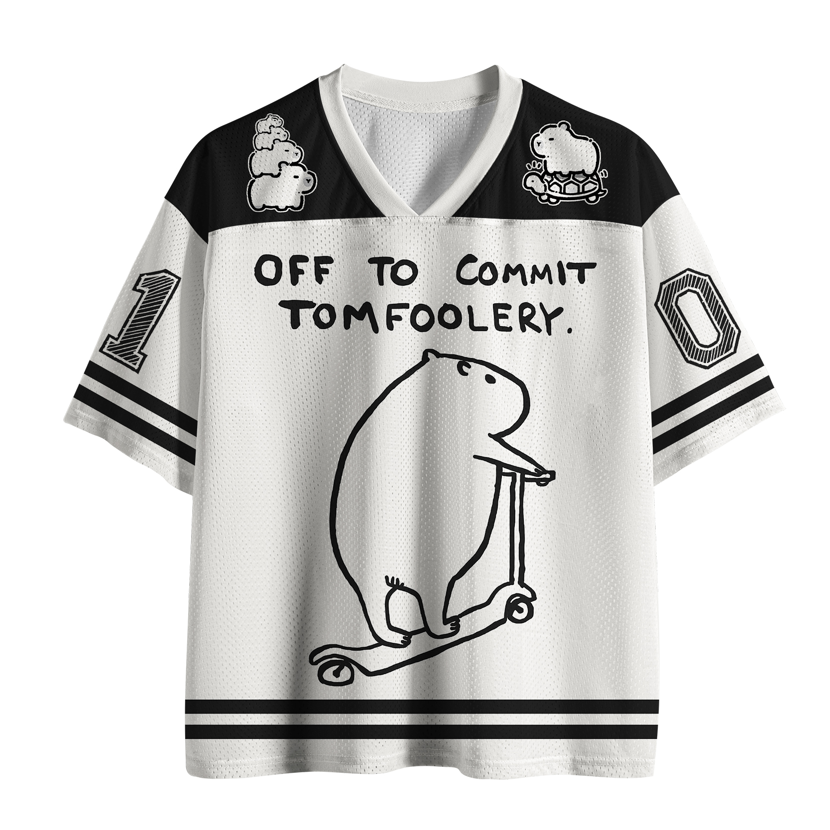 Tokyo-Tiger Funny Capybara：Preparing To Do Bad Things Mesh Jersey