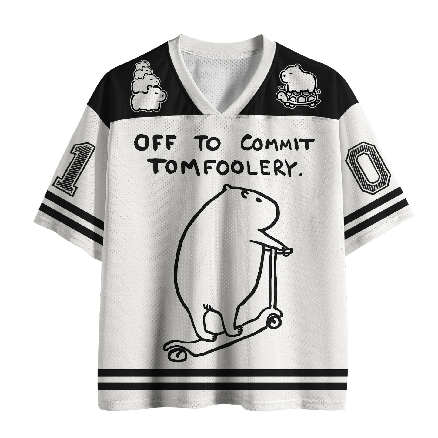 Tokyo-Tiger Funny Capybara：Preparing To Do Bad Things Mesh Jersey