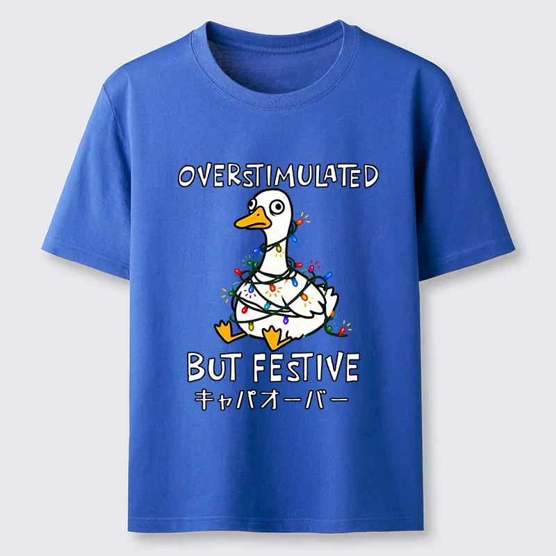 Tokyo-Tiger Funny Excited Christmas Goose Classic T-Shirt