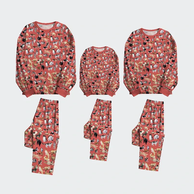 Tokyo-Tiger Cats Collection Family Pajama Sets