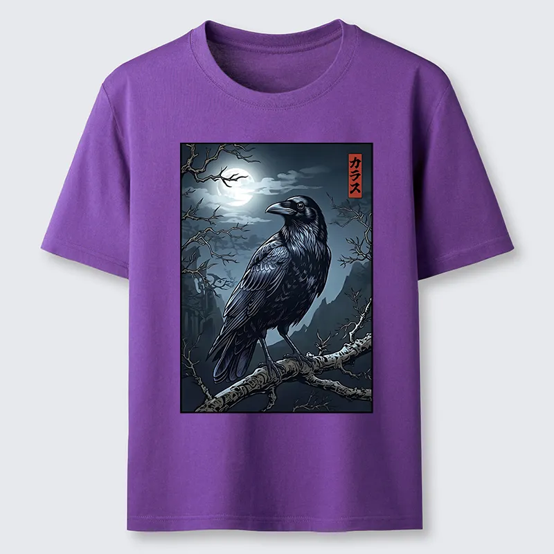Tokyo-Tiger Full Moon Crow Vibe Classic T-Shirt