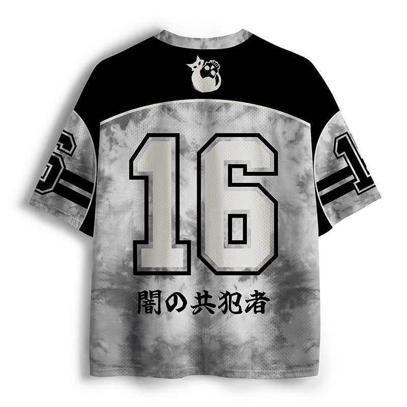 Tokyo-Tiger Crow And Black Cat Mesh Jersey