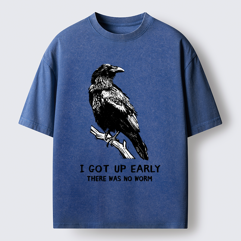 Tokyo-Tiger Early Raven Meme Washed T-Shirt