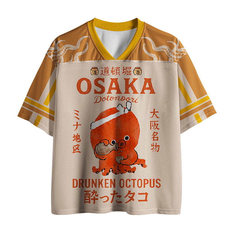 Tokyo-Tiger Tako Sake Vibes In Osaka Mesh Jersey
