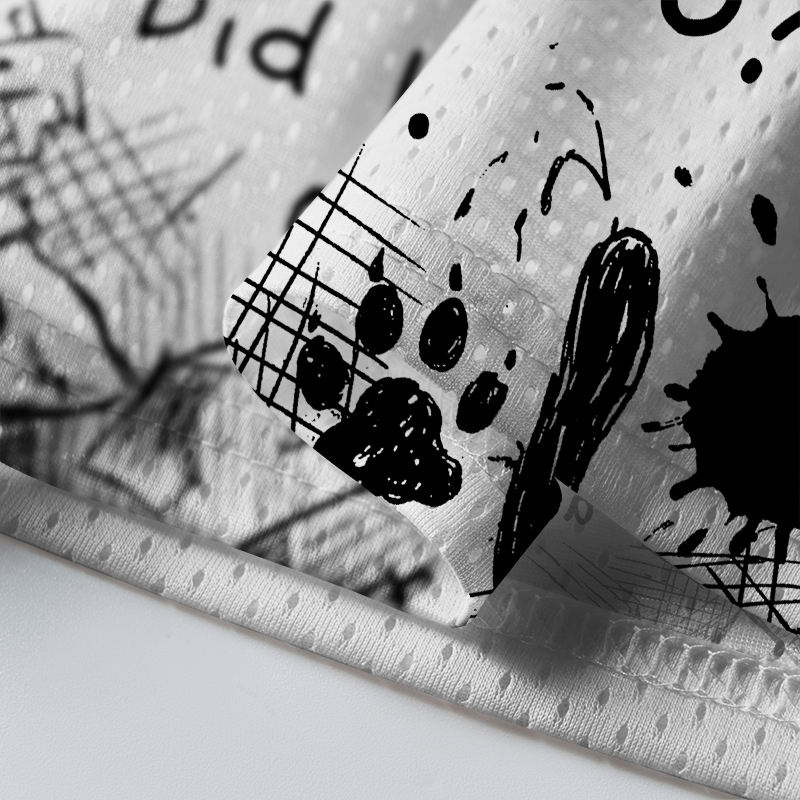 Tokyo-Tiger Black Cat Scratches People Mesh Jersey