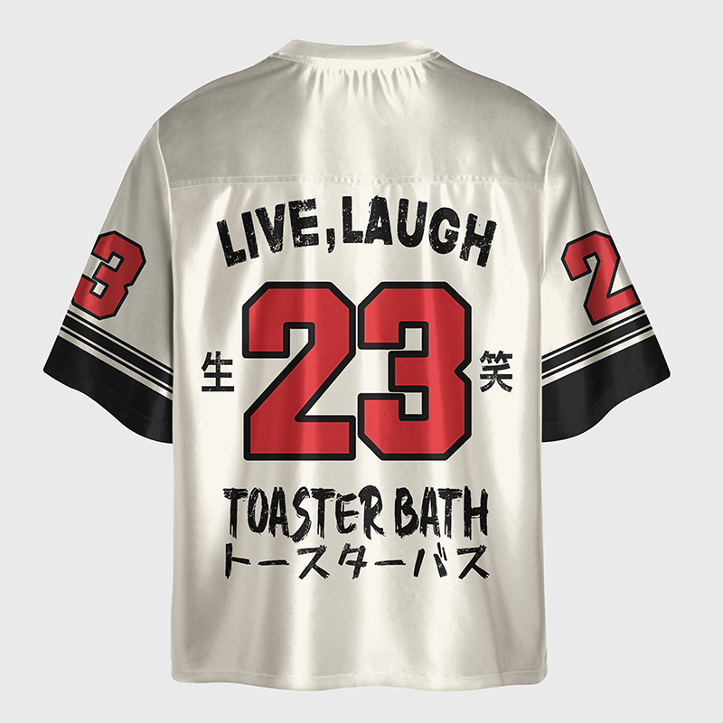 Tokyo-Tiger Funny Electric Shock Skeleton Glossy Oversized Jersey