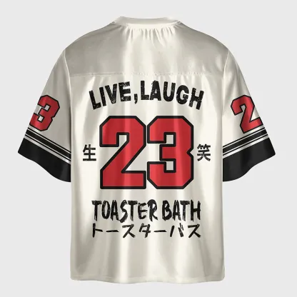 Tokyo-Tiger Funny Electric Shock Skeleton Glossy Oversized Jersey