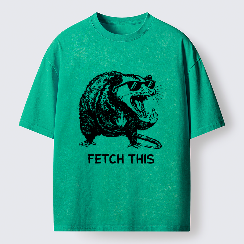 Tokyo-Tiger Cool Opossum Funny Meme Washed T-Shirt