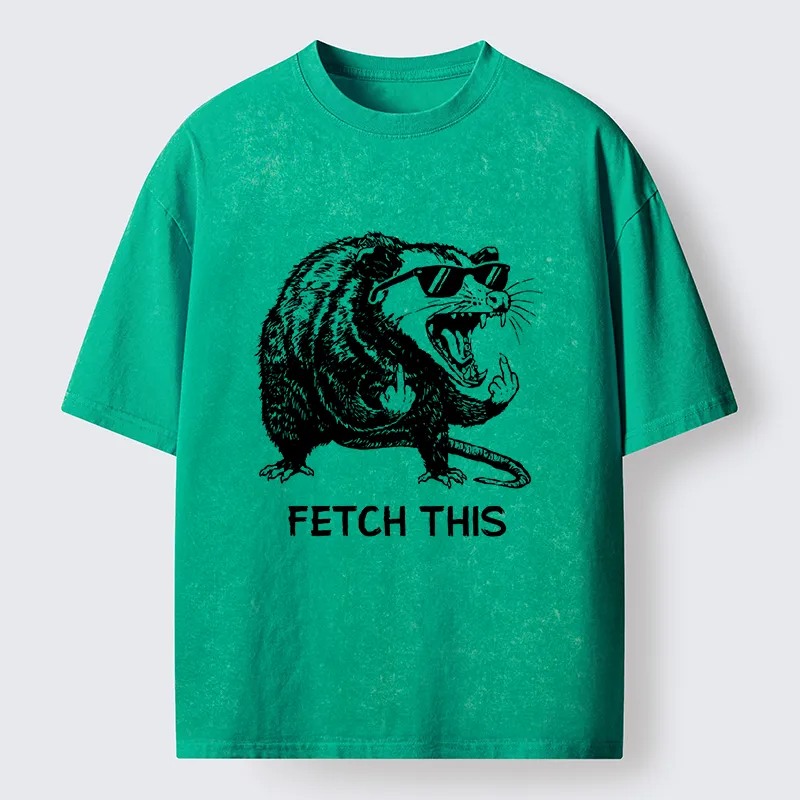 Tokyo-Tiger Cool Opossum Funny Meme Washed T-Shirt