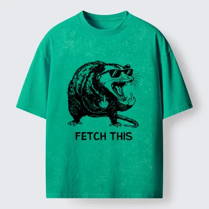 Tokyo-Tiger Cool Opossum Funny Meme Washed T-Shirt