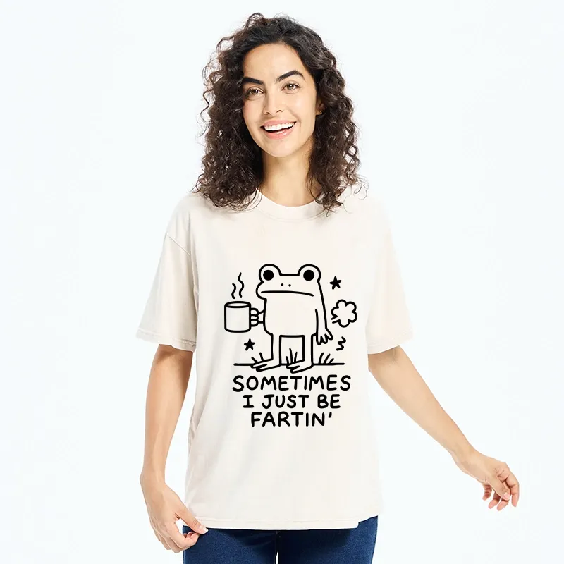 Tokyo-Tiger Sometimes A Frog Just Needs To Fart Washed T-Shirt