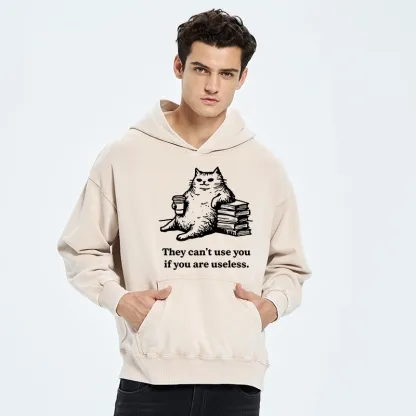 Tokyo-Tiger Cat Proving Uselessness Is A Superpower Washed Hoodie