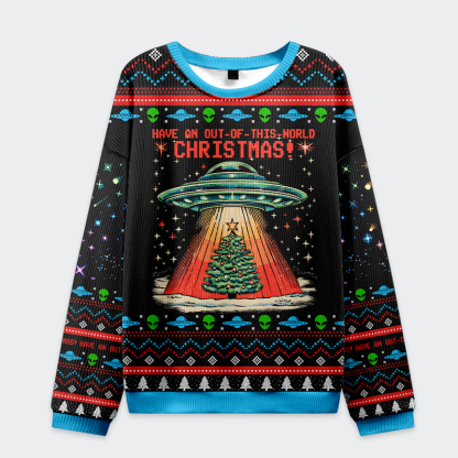 Tokyo-Tiger Have An Out-of-This-World Christmas Christmas Ugly Sweatshirt