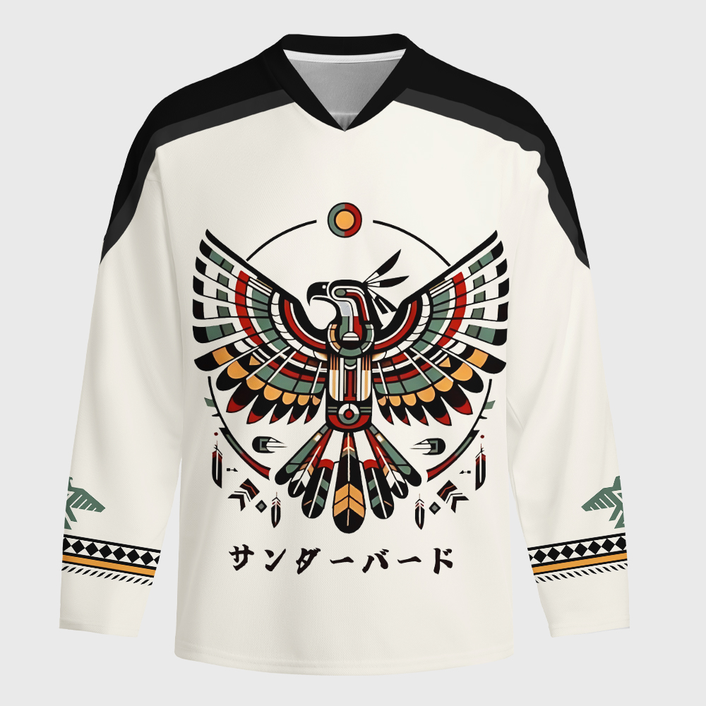 Tokyo-Tiger Sacred Thunderbird Long-Sleeve Hockey Jersey